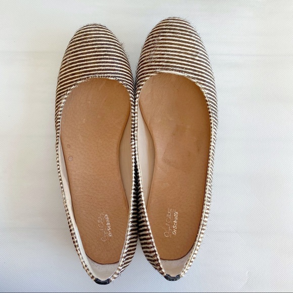 Dr. Scholls Calf hair brown stripe flats 7 - Picture 5 of 6